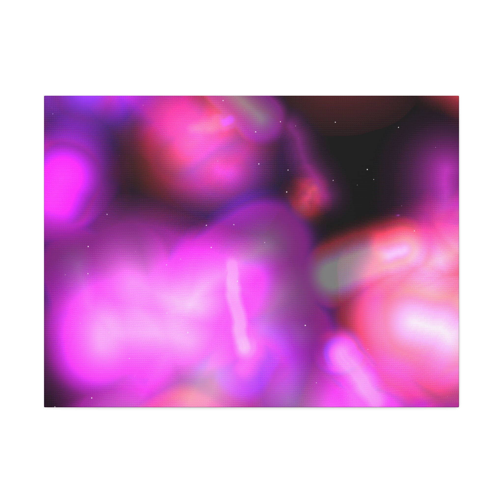 Abstract Neon Pink Canvas Art – Stretched 1.5"