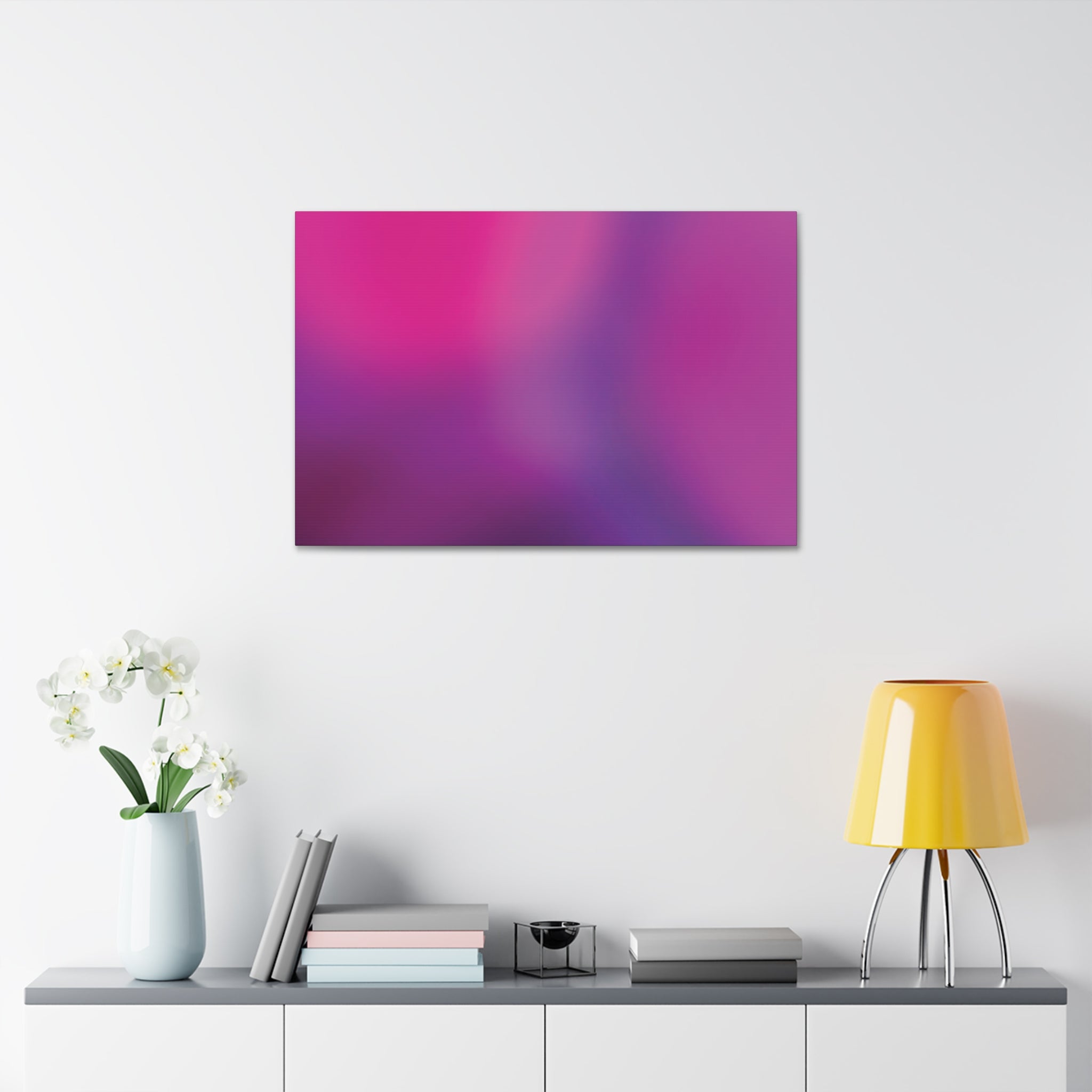 Abstract Pink Purple Gradient Canvas
