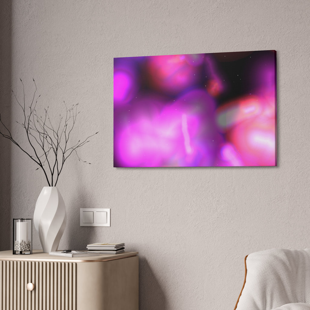 Abstract Neon Pink Canvas Art – Stretched 1.5"