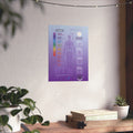 Meditation Brainwave Frequency Chart Poster — Solfeggio & Alpha Beta Theta Delta Guide