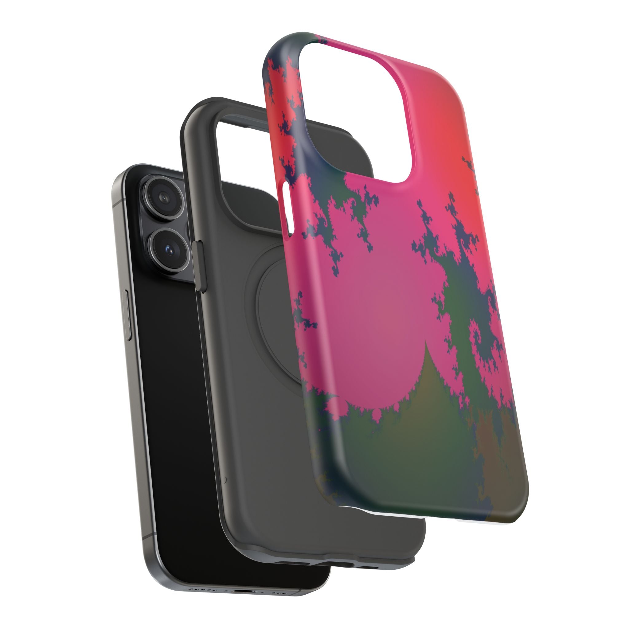 Abstract Fractal Pattern Phone Case | Impact-Resistant Case