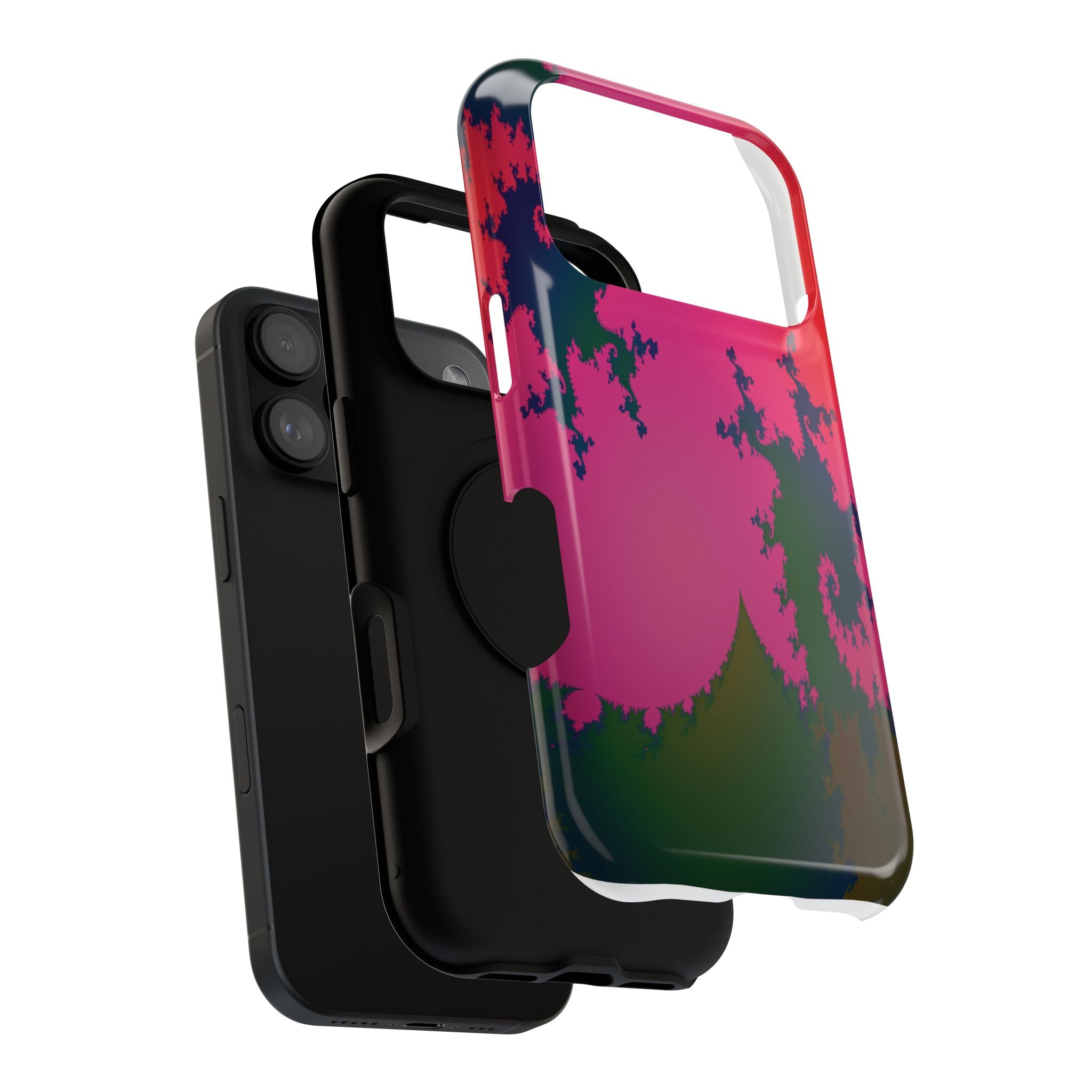 Abstract Fractal Pattern Phone Case | Impact-Resistant Case