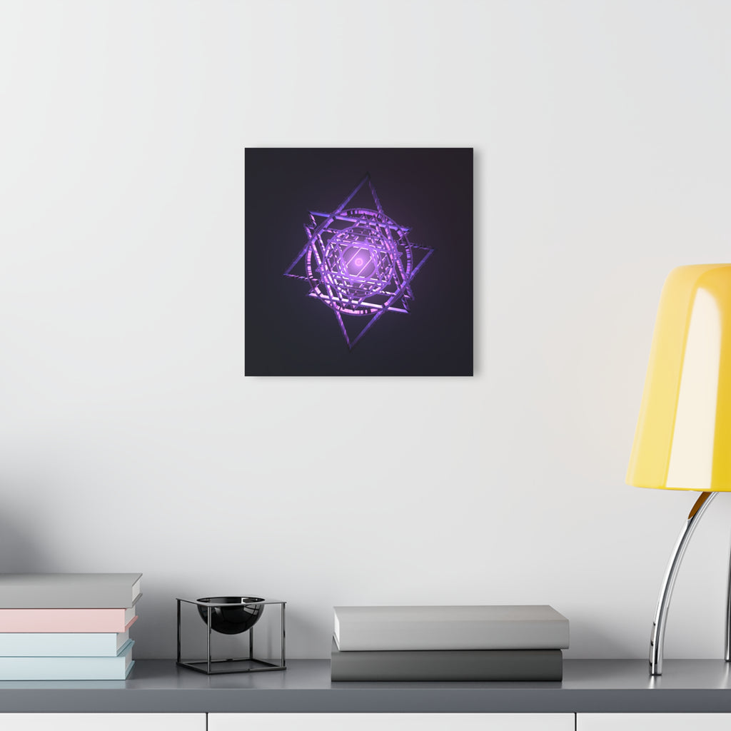 Purple Sri Yantra - Mandala Acrylic Print | Wall Art