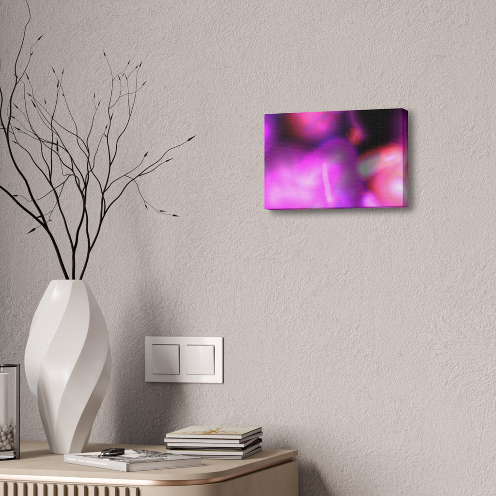 Abstract Neon Pink Canvas Art – Stretched 1.5"
