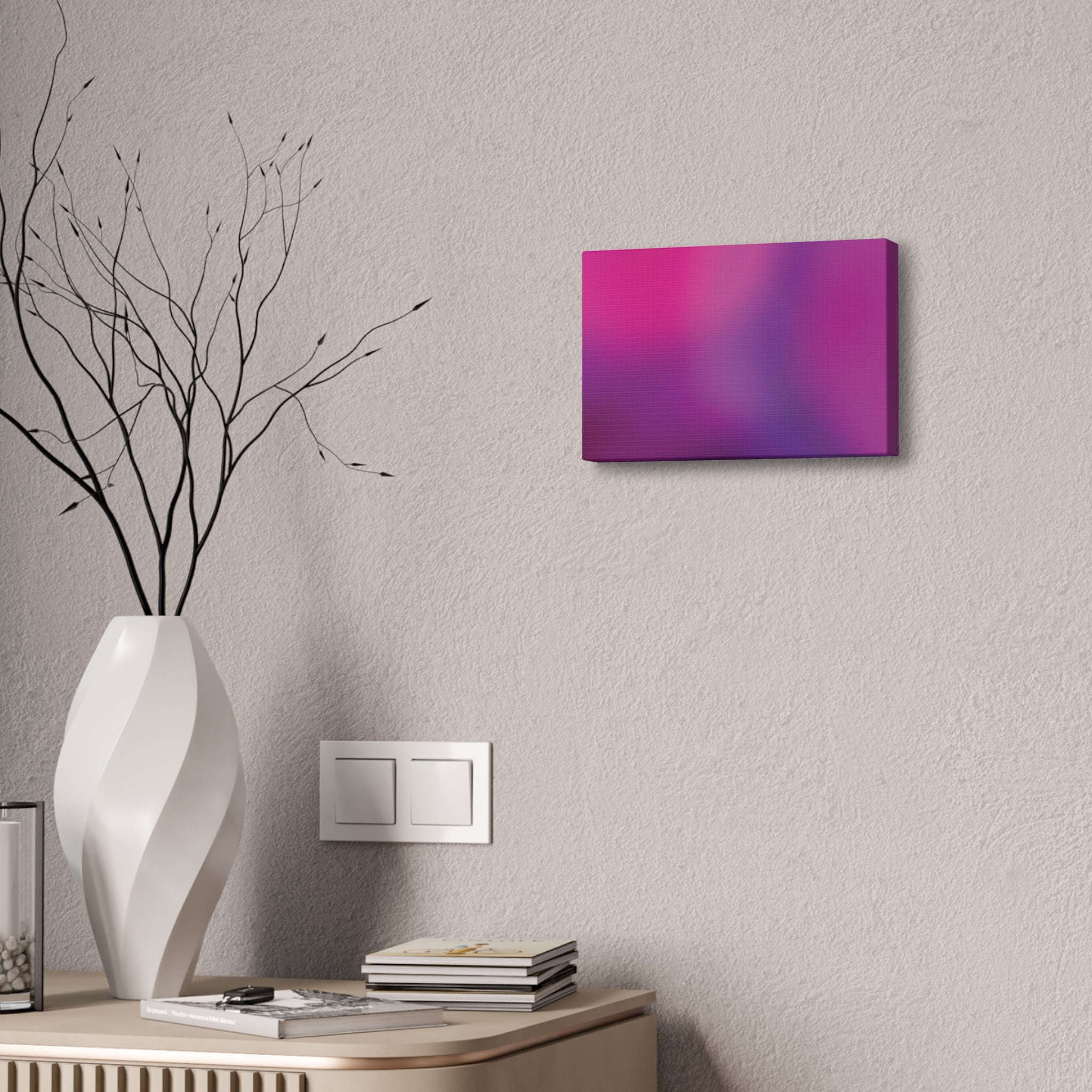 Abstract Pink Purple Gradient Canvas