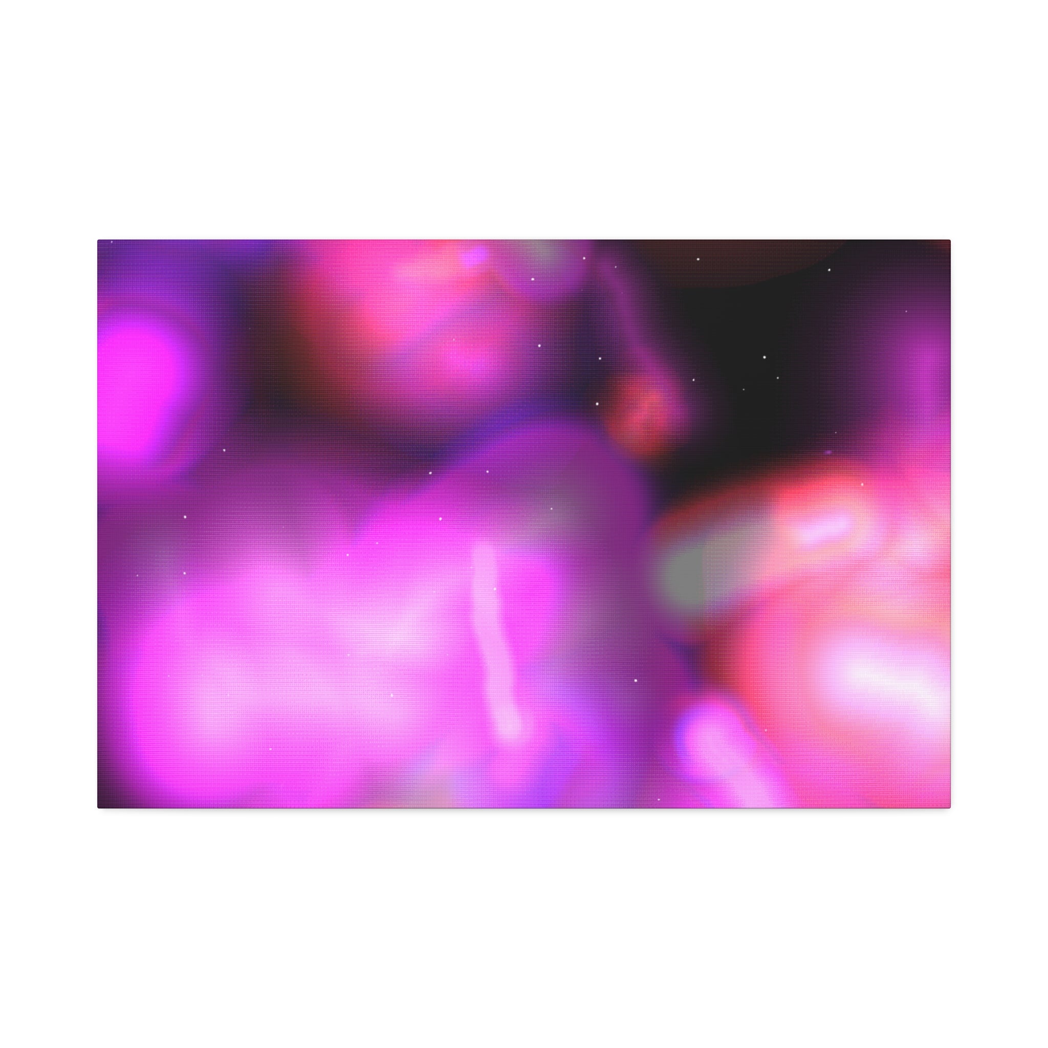 Abstract Neon Pink Canvas Art – Stretched 1.5"