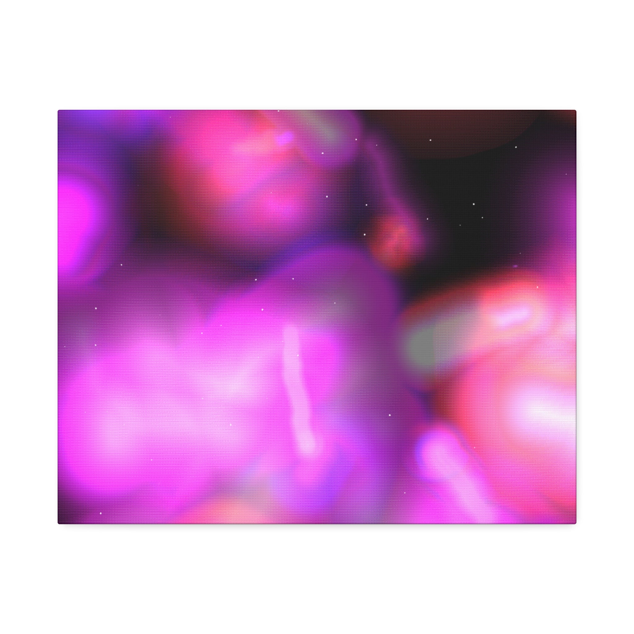 Abstract Neon Pink Canvas Art – Stretched 1.5"