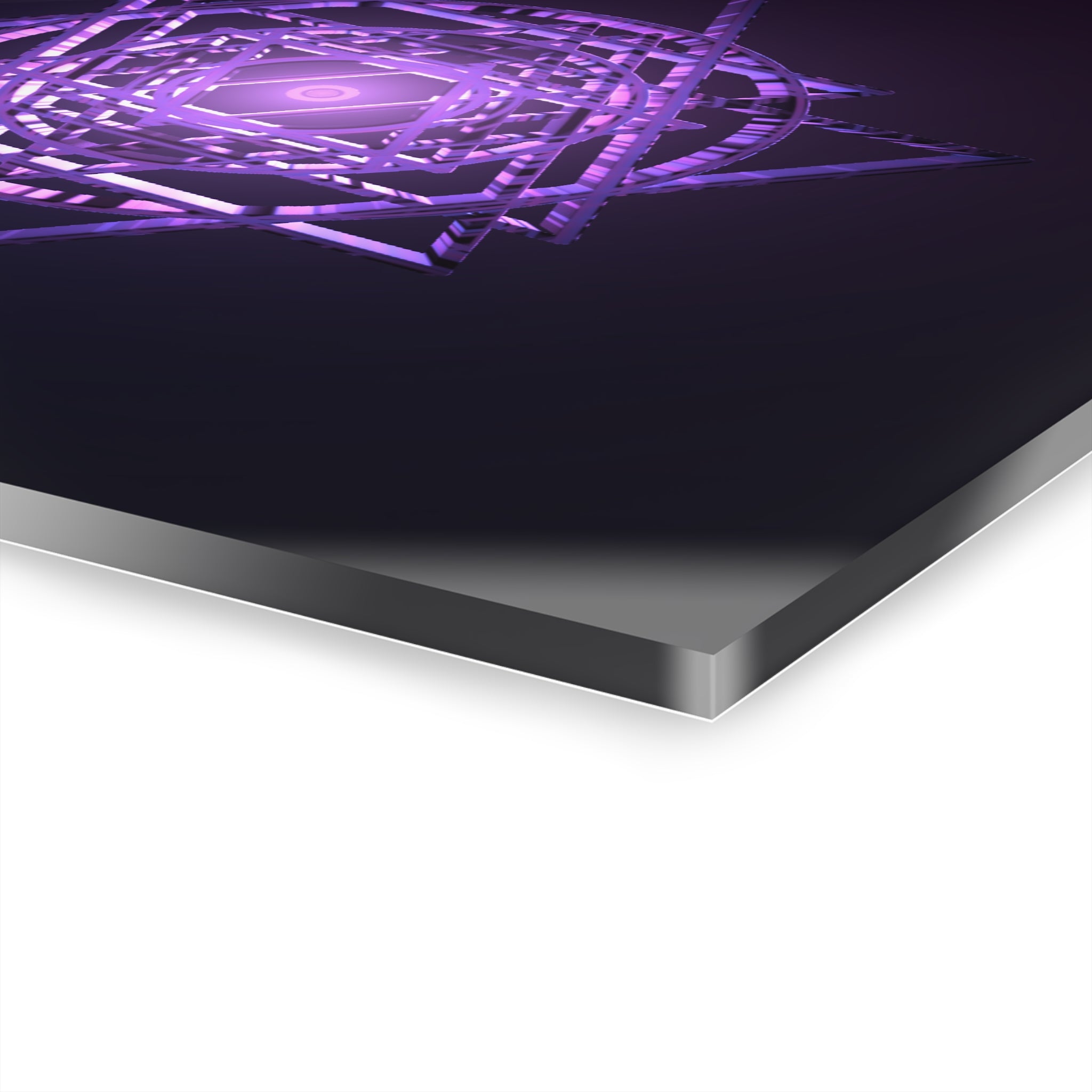 Purple Sri Yantra - Mandala Acrylic Print | Wall Art