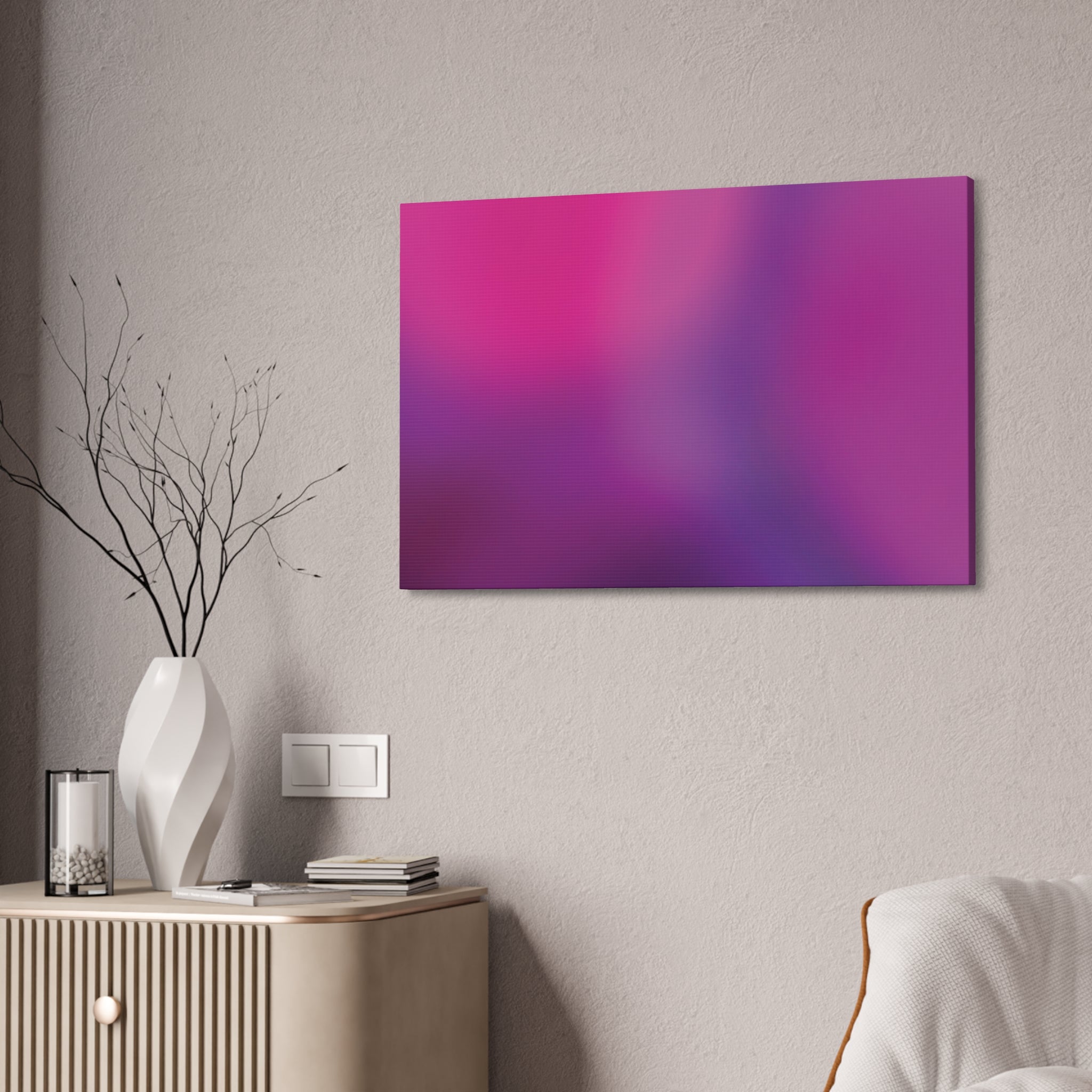 Abstract Pink Purple Gradient Canvas