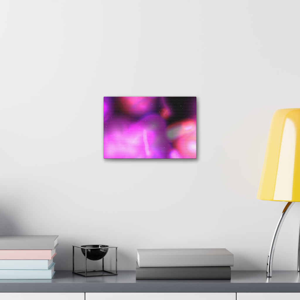 Abstract Neon Pink Canvas Art – Stretched 1.5"