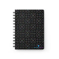 Sacred Geometry 174 Hz "Art by Sound" Cymatics- Spiral Bound Journal | Black Pattern Notebook