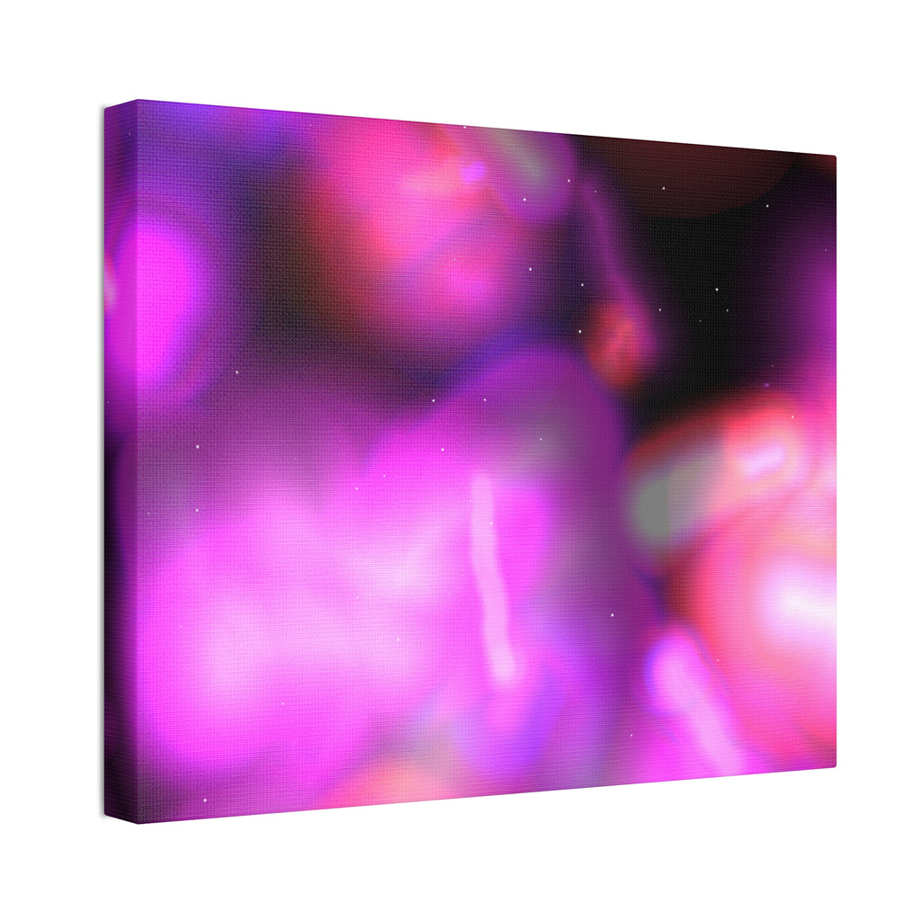 Abstract Neon Pink Canvas Art – Stretched 1.5"